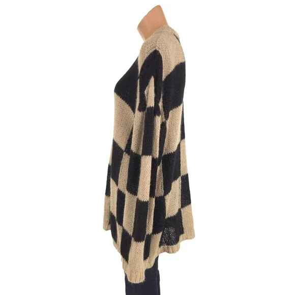 TheOpen Product Check Sweater Size 2 M Womens Check Knit $145 - Picture 7 of 12